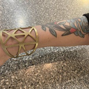 2/$20 Gold-Tone Brass Metal Cuff Bracelet